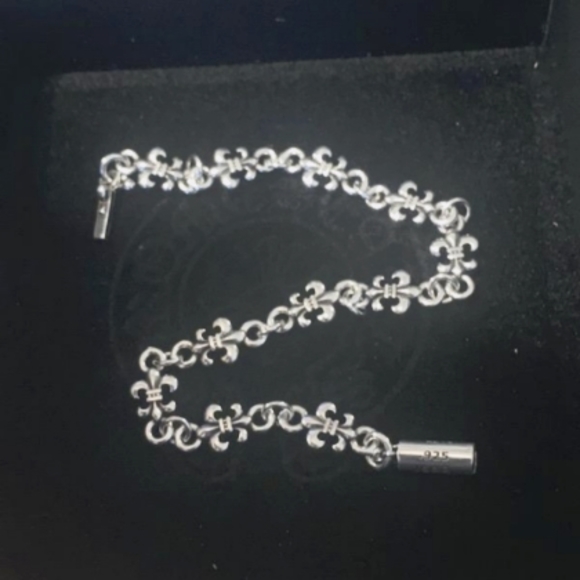 Chrome Hearts Silver Fluer De Les Bracelet (Small) - Picture 4 of 6